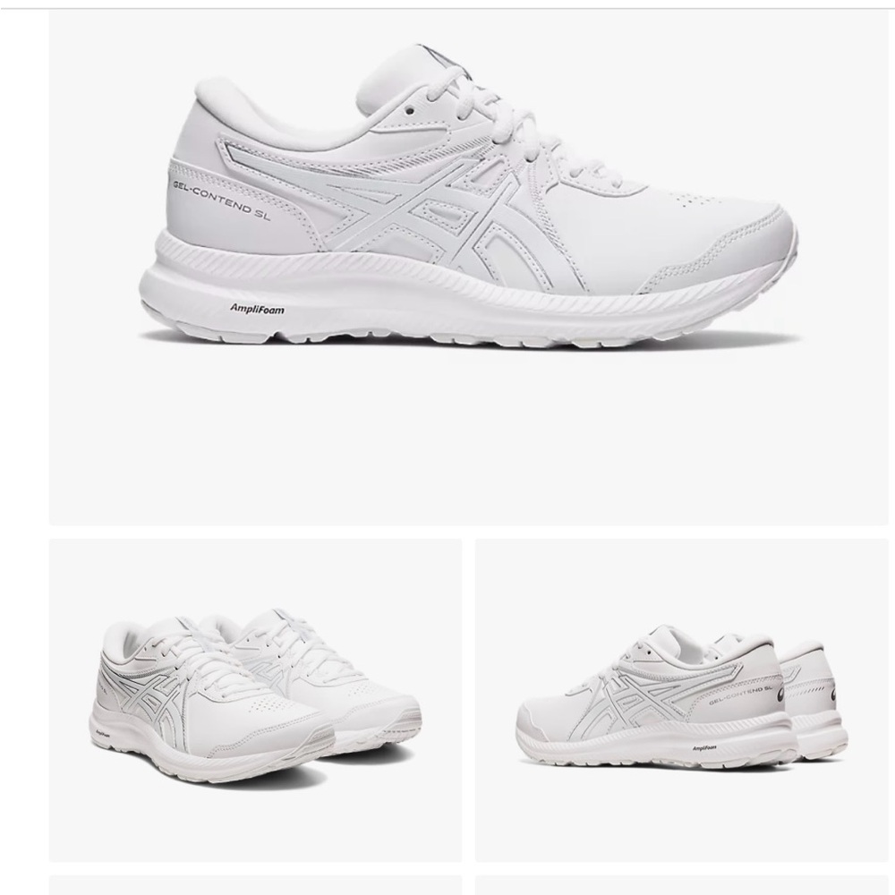ASICS Women's Gel-Contend SL White Sneakers Sz. 9